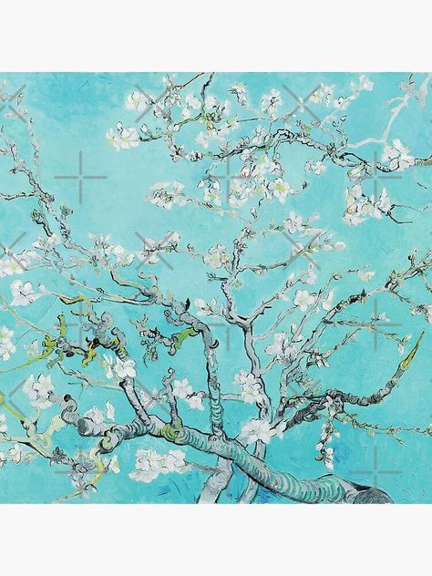 "Van Gogh Blossoms" Poster by ind3finite | Redbubble Van Gogh Aesthetic, 60s Floral, Almond Tree, Post Impressionism, Wallpaper Designs, Vincent Van Gogh, Impressionism, Van Gogh, Almond