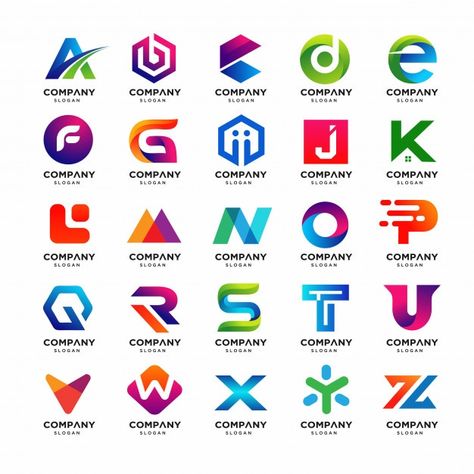 Best collection of letter a to z logo te... | Premium Vector #Freepik #vector #logo #business #abstract #design Letter A Design, Logo Y, Logo Design Free Templates, Logo Design Collection, Text Logo Design, Z Logo, Logo Design Free, Logo Creation, Abstract Logo