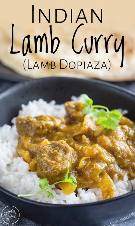 Lamb Dopiaza is an easy mild curry that will suit the whole family. This recipe will show you how to use onions to great a richly flavored base, along with some simple spices to create an authentic lamb curry at home. You can use yogurt or coconut milk to add a creamy edge to this rich curry. Add a side of rice or Indian bread and you have a feast, that takes very little effort. Lamb Curry Recipes Easy, Lamb Curry With Coconut Milk, Curry Lamb Recipes, Dopiaza Recipe, Indian Lamb Curry, Curry Lamb, Lamb Curry Recipes, Mild Curry, Lamb Stew Recipes