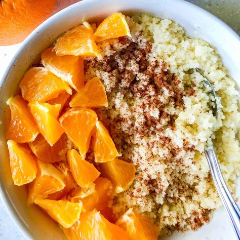 Couscous Breakfast, Easy Summer Breakfast, Sliced Oranges, Best Inventions Ever, Hot Cereal, Couscous Recipes, Summer Breakfast, Breakfast Choices, Breakfast Tacos