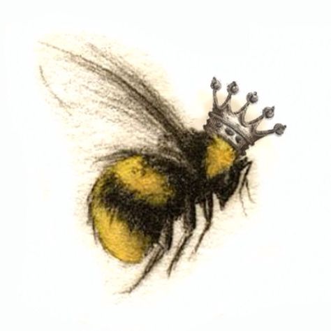 My next tattoo! Next Tattoo, A Drawing, Bee, Crown, Queen, Hair