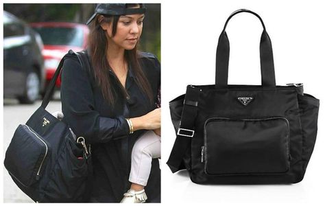 Celebrity diaper bags: Kourtney Kardashian Prada diaper bag | Cool Mom Picks Modern On-the-go Diaper Bag, Mom Bag, Luxury On-the-go Diaper Bag Tote, Luxury Diaper Bag For On-the-go, Luxury Baby Bags, On-the-go Rectangular Nylon Diaper Bag, Gucci Diaper Bag, Luxury Diaper Bag, Designer Baby Bags