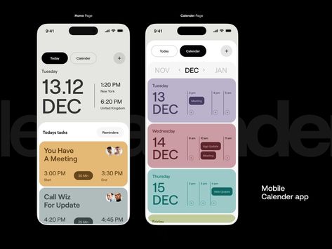 Scheduling App Design, Calendar Web Design, Calendar App Design, Calendar Ui Design, Ui Mobile Design, Card Ui Design, App Mobile Design, Creative App Design, Mobile Layout