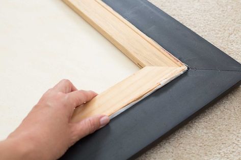 How to Frame an Oil Painting (with Pictures) | eHow Stretching Tips, Canvas Stretching, Gear Wall Clock, Oil Painting Pictures, Painted Picture Frames, Oil Painting Frames, Painting Glass, Interior Design Dining Room, Diy Picture Frames