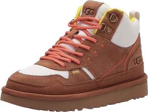 Amazon.com | UGG Women's Highland Hi Heritage Sneaker | Fashion Sneakers Ugg Highland, Ugg Store, Sneaker Outfits Women, Crossfit Shoes, Chic Heels, Fashion Shoes Flats, Latest Sneakers, Classic Boots, Fashion Sneakers