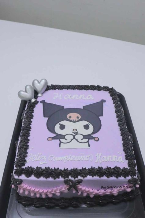 Hello Kitty Birthday Party Ideas Cake, Kue Hello Kitty, Kuromi Cake, Kuromi Party, Bolo Da Hello Kitty, Kuromi Birthday, Hello Kitty Wallpaper Ideas, Hello Kitty Birthday Cake, Pastel Birthday