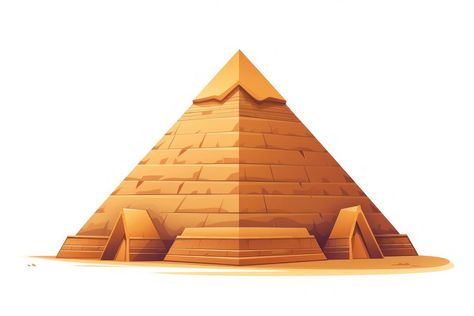 Egypt pyramid architecture white background. AI generated Image by rawpixel. | premium image by rawpixel.com Cartoon Pyramid, Pyramid Illustration, Pyramid Architecture, Geometry Stickers, Architecture White, Cartoon Sky, 2023 Art, Download Free Images, Free Image