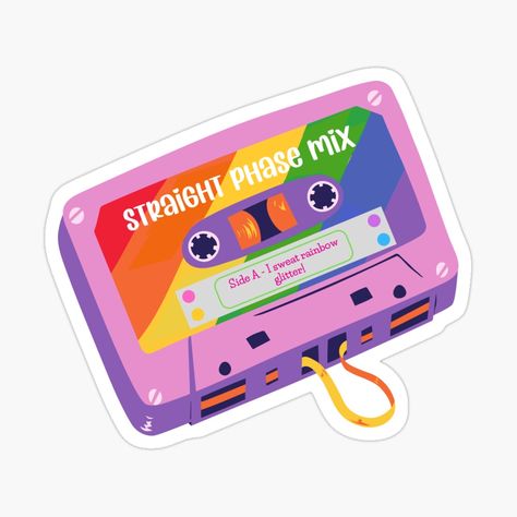 Queer Stickers, Merch Ideas, Happy Pride, Playlist Covers, Redbubble Designs, Decorate Notebook, Coloring Stickers, Game Boy Advance Sp, Eye Catching Colors