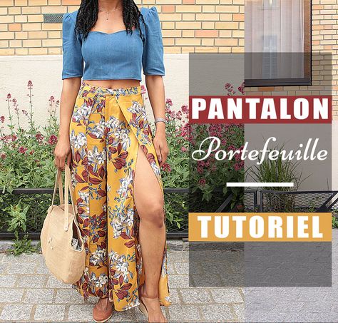 Pantalon Thai, Wrap Pants, Diy Couture, How To Sew, Diy Fashion, Diy Clothes, Eden, Maxi Skirt, Vietnam