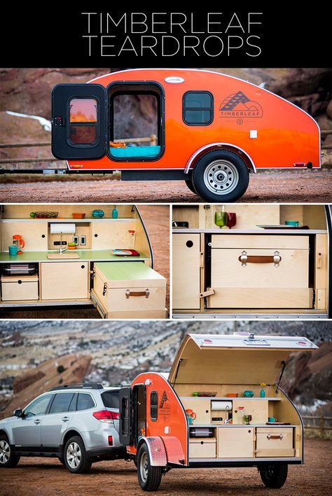 Timberleaf Teardrop Trailer, Teardrop Trailer Interior, Teardrop Camper Plans, Small Camper Trailers, Teardrop Camping, Camp Trailers, Motorcycle Camping Gear, Teardrop Camper Trailer, Teardrop Campers