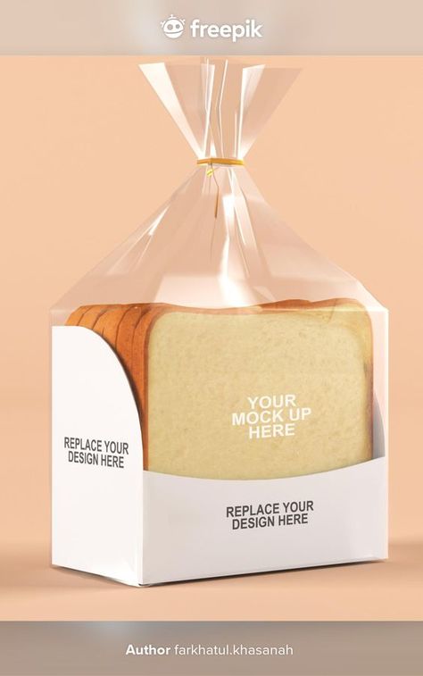 Cool Packaging Food, Bread Plastic Packaging, Korean Bakery Packaging, Pastry Packaging Ideas, Bread Packaging Ideas, Bakery Packaging Ideas, Premium Food Packaging, Patisserie Packaging, Bread Packaging Design