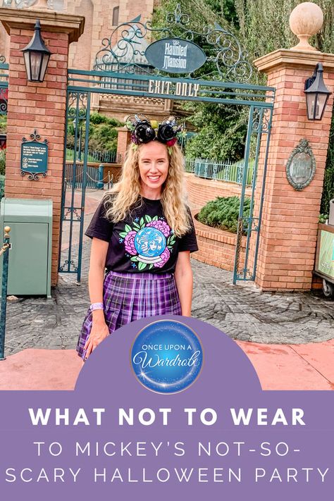 Planning your outfit for Mickey's Not-So-Scary Halloween Party or Oogi Boogie Bash? Avoid costume mishaps with our comprehensive guide on what NOT to wear! Stay magical and compliant with Disney’s rules to ensure a fun and safe experience.👑🕸️✨ Click to read our full guide as well as some outfit ideas for a spooktacular night at Disney! #MickeysNotSoScary #DisneyHalloween #CostumeRules #HalloweenOutfits 🚫🎃👻 Mickeys Halloween Party Costumes, Mickeys Not So Scary Halloween, Disney Halloween Parties, Mickey Halloween Party, What Not To Wear, Not So Scary Halloween Party, Disney Themed Outfits, Minnie Mouse Costume, Not So Scary Halloween