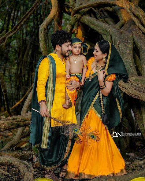 Hare KRISHNA 🙏 Krishna lovers drop some ♥️ Photos @deepuniduvaloor Costume @zanella_boutique MUA @b3_makeover Krishna Costume, Krishna Krishna, Little Krishna, Krishna Photo, Theme Dress, Costume Themes, Krishna Photos, Cute Couple Images, Couple Images