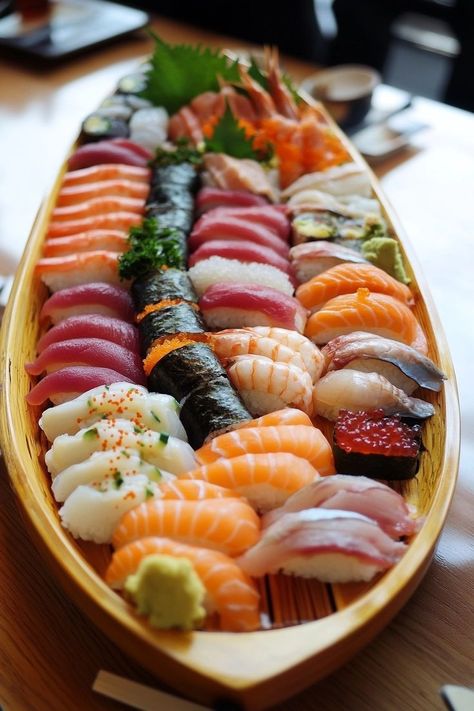 Sashimi Platter, Sushi Platter, Japanese Dishes, Japan Food, Seafood Dishes, Food Obsession, Pretty Food, Tokyo Japan, Japanese Food