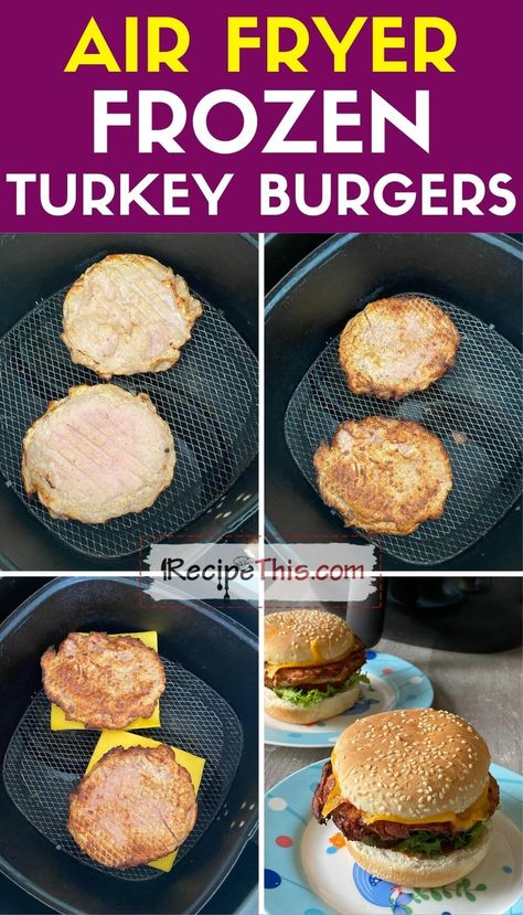 Air Fryer Frozen Turkey Burger Patties, Frozen Turkey Burger Recipes, Frozen Turkey Burgers In Air Fryer, Oven Turkey Burgers, Turkey Feta Burgers, Cooking A Frozen Turkey, Homemade Turkey Burgers, Burgers On The Stove, Best Turkey Burgers