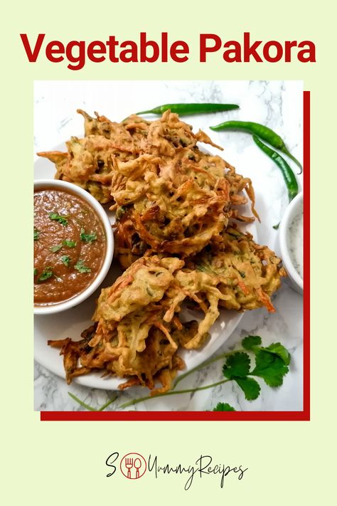 Crispy vegetable pakora is so easy and quick to make yet tasty to enjoy for your afternoon snacks. #pakora #pakistanifood #pakistanicuisine Vegetable Pakora, Pakora Recipe, Healthy Entrees, Pakora Recipes, Flavorful Vegetables, Hearty Salads, Pakistani Food, Delicious Vegetables, Fusion Food