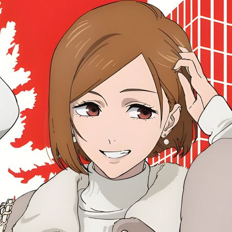 — nobara kugisaki ; icon ; from #jujutsukaisen ! Nobara Kugisaki Rose Tattoo, Jjk Pfp Nobara, Nobara Eyepatch, Nobara Baseball, Jujitsu Kaisen Nobara, Nobara Manga Icon, Female Fictional Characters, Nobara Pfp, Nobara Fanart