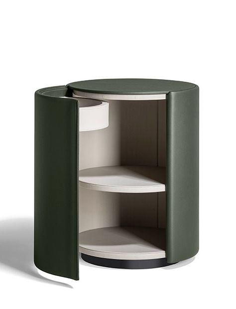 furniture // Studio Sebastian Herkner Furniture Studio, Sebastian Herkner, Poltrona Frau, Shelf Organization, Beech Wood, Birch Plywood, New Furniture, Bedside Table, Upholstery