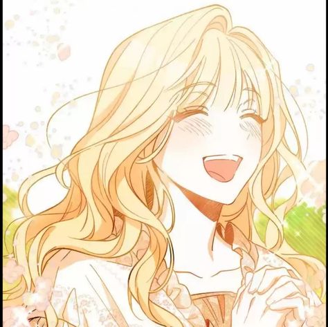 My Side, An Anime, My Husband, Her Hair, Blonde Hair, Pink Flowers, Blonde, Flowers, Anime