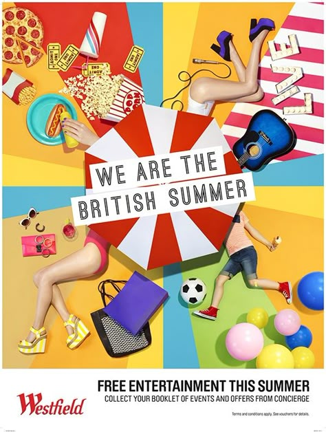 Showcase and discover creative work on the world's leading online platform for creative industries. Westfield London, Food Logo Design Inspiration, Kids Workshop, Summer Poster, Working In Retail, British Summer, Summer Campaign, Idea Board, Live Entertainment