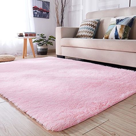 Soft Nursery Rug, Girls Room Rugs, Nursery Room Rugs, Kid Room Carpet, Carpets For Kids, Indoor Carpet, Fluffy Rug, Pink Area Rug, Room Carpet