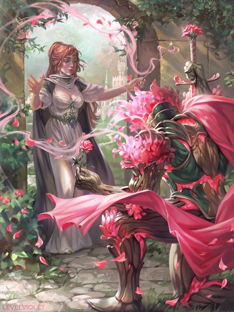 ArtStation - Rose knight Rose Knight Art, Flower Knight Art, Knight And Princess Art, Lesbian Knight, Fantasy Warrior Art, Fairy Knight, Rose Knight, Knight And Princess, Unseelie Court