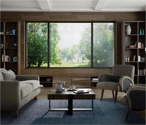 Benefits of Natural Light Picture Windows Living Room, Aluminum Windows Design, Slider Windows, Horizontal Sliding Windows, Milgard Windows, Windows Design, Slider Window, Aluminium Windows And Doors, Picture Window