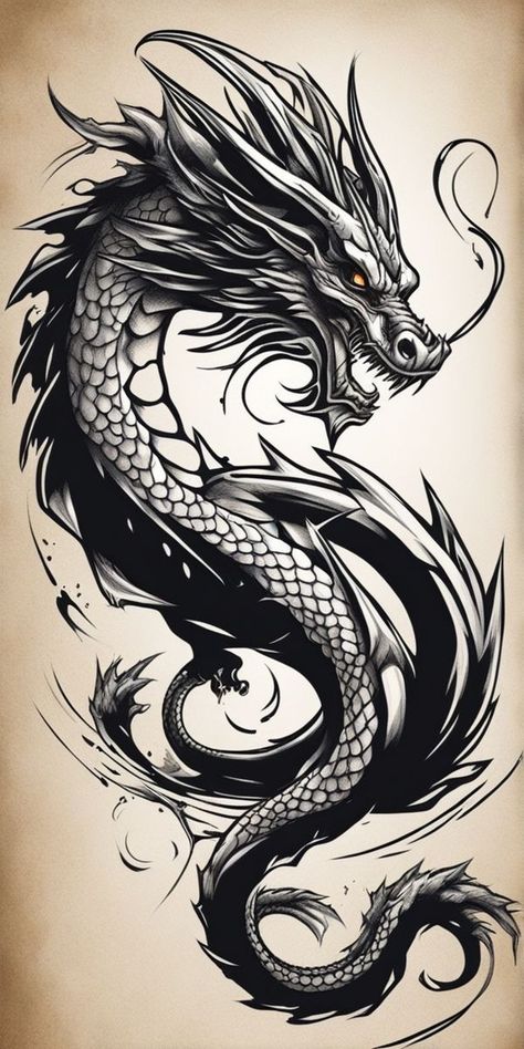 Dragon Body Tattoo, Dragon Cover Up Tattoo, Dragon Tattoo Realistic, Black Dragon Tattoo, Koi Tattoo Sleeve, Casino Tattoo, Arte Viking, Persian Tattoo, Dragon Tattoo Art