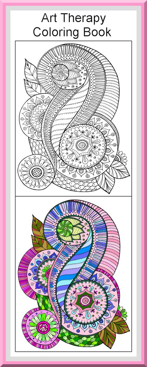 Printable Art Therapy Coloring Pages 30 High definition coloring pages, black outlines with colored examples. This mandala art therapy coloring page is from “Art therapy Coloring Book” available for $2.89 at Etsy. Printable coloring pages for adults and big kids. Color Therapy Coloring Pages, Therapy Coloring Pages, Modele Zentangle, Colouring Art Therapy, Art Therapy Coloring Book, Mandala Art Therapy, Adult Colouring Pages, Art Therapy Activities, Adult Colouring