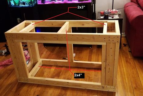 Advice needed DIY 75 gallon stand | REEF2REEF Saltwater and Reef Aquarium Forum 75 Gallon Aquarium Stand, 75 Gallon Aquarium, Ikea Book, Fish Tank Stand, Tank Stand, Aquarium Stand, Diy Aquarium, Reef Aquarium, I Need More