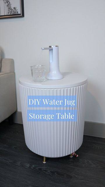 Water Jug Cabinet, Water Cooler Bottle Storage, Home Water Dispenser, Bedside Water Dispenser, How To Hide 5 Gallon Water Bottles, Hidden Water Jug Storage, Diy 5 Gallon Water Bottle Stand, 5 Gallon Water Jug Ideas Diy Holder, 5 Gallon Water Jug Stand