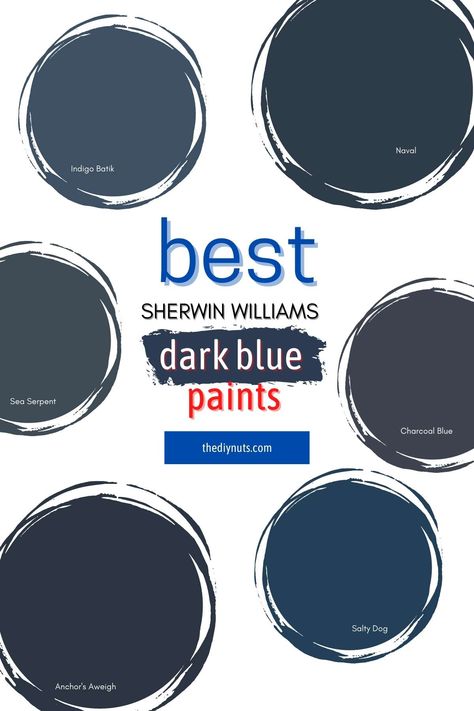 Darkest Navy Blue Paint, Sherman Williams Navy Blue Paint Colors, Navy Blue Primary Bedroom, Bold Dining Room Paint Colors, Sw Navy Blue Paint Colors, Behr Navy Blue Paint Colors, Benjamin Moore Navy Blue Paint Colors, Midnight Blue Paint Colors, Gray And Navy Blue Bedroom