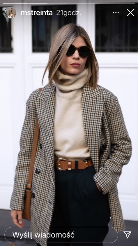 Inspo Fits, Daily Ideas, Curated Closet, Blazer Outfits For Women, Office Professional, Look Retro, Lady Style, Late Fall, Plaid Coat