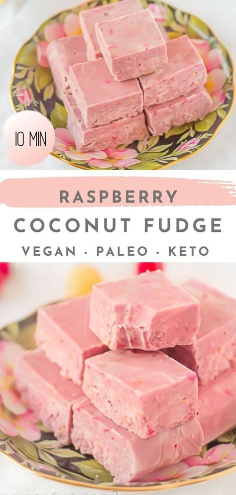 Vegan Fudge Recipe, Vegan Fudge Recipes, Coconut Fudge, Keto Quiche, Vegan Fudge, Raspberry Coconut, Study Session, Keto Pancakes, Fudge Recipe