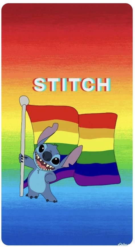 Stitch Pride Wallpaper, Stitch Wallpapers, Lgbt Wallpaper, Stitch Rainbow, Dallas Cowboys Pictures, Lgbtq Quotes, Gay Sticker, Lgbtq Clothing, Loteria Cards