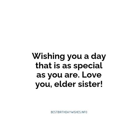 Your elder sister has been a source of strength and support throughout your life. On her birthday, make sure to let her know how much she means to you... | # #BirthdayWishes Check more at https://www.ehindijokes.com/birthday-wishes-for-elder-sister-2/ Happy Birthday Elder Sister, Birthday Bestie, Heartwarming Quotes, Happy Birthday Bestie, Sister's Birthday, Elder Sister, Birthday Wishes For Sister, Heart Warming Quotes, Sisters Funny