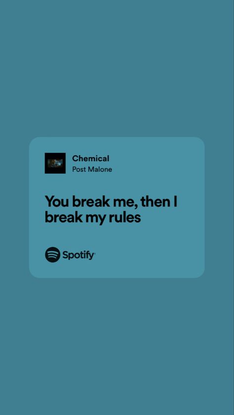 Post Malone Chemical Lyrics, Post Malone Spotify Lyrics, Chemical Post Malone, Spotify Screenshot, Post Malone Lyrics, Post Malone Wallpaper, Post Malone Quotes, Diy Wall Stickers, Music Nerd