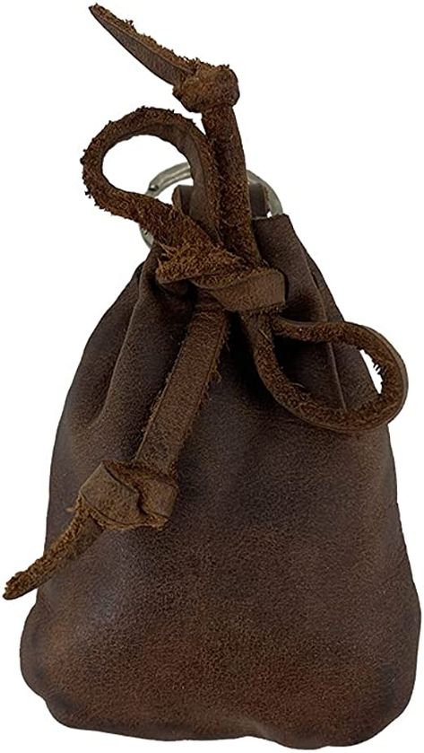 Amazon.com: Hide & Drink, Leather Mini Medieval Pouch Keychain, Coin Organizer, Change Holder, Accessories, Handmade Includes 101 Year Warranty (Bourbon Brown) : Clothing, Shoes & Jewelry Medieval Pouch, Fairy Pouch, Pouch Keychain, Coin Organizer, Brown Clothing, Tiny Bag, Coin Bag, Accessories Handmade, Coin Pouch