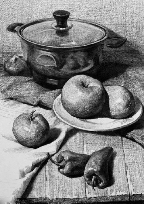 Still Life Sketch, Academic Drawing, Life Sketch, Observational Drawing, Drawing Eyes, Object Drawing, Basic Drawing, Still Life Drawing, Pencil Art Drawings