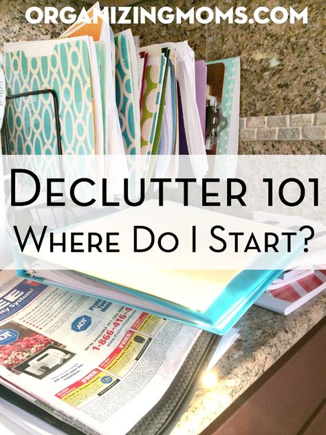 Declutter 101 Where Do I Start? How to get started with decluttering. Links to resources and articles to help you begin your decluttering journey. Casa Clean, Clutter Control, Declutter Your Life, Organized Mom, Organize Declutter, Declutter Your Home, Life Organization, Organizing Your Home, Cleaning Organizing