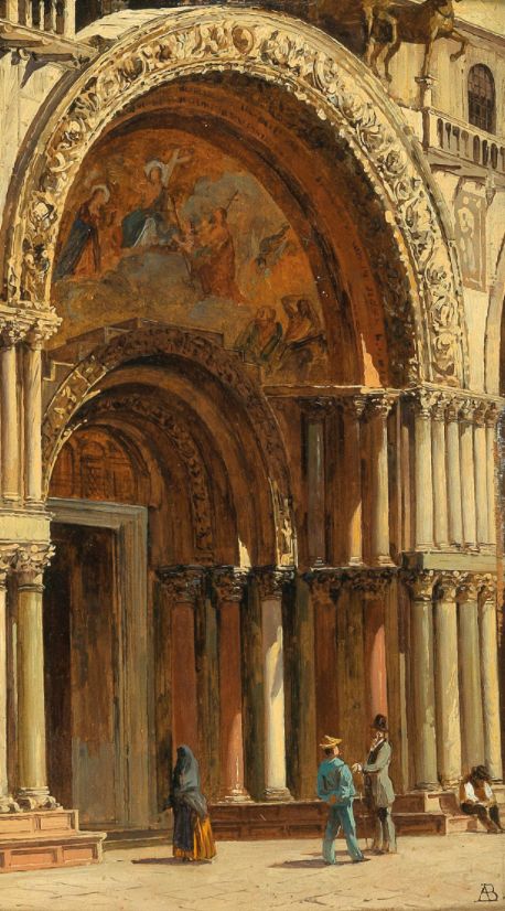 Saint Mark's Basilica, Italian Landscape, Italy Aesthetic, Italian Art, Italian Artist, Classical Art, Architecture Drawing, Impressionism, Classic Art