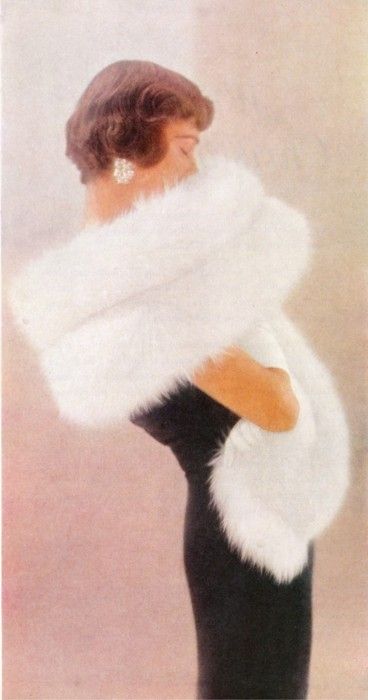 Vogue Vintage, Mode Tips, Glamour Vintage, Fur Stole, Looks Party, Vintage Fur, Vintage Glam, Sketchbook Inspiration, White Fur