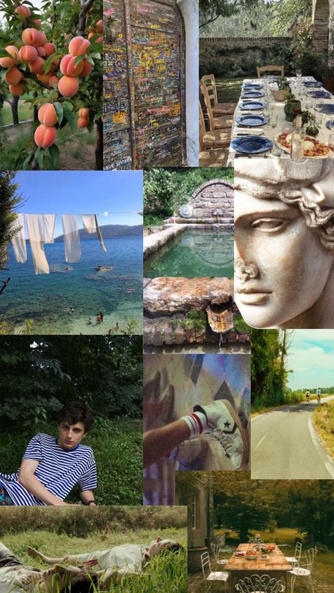 Call me by your name aesthetic with Timothée Chalamet in Italy Your Name Aesthetic, Name Aesthetic, Call Me By Your Name, Italy Summer, Northern Italy, Aesthetic Collage, Timothee Chalamet, Short Film, Travel Dreams