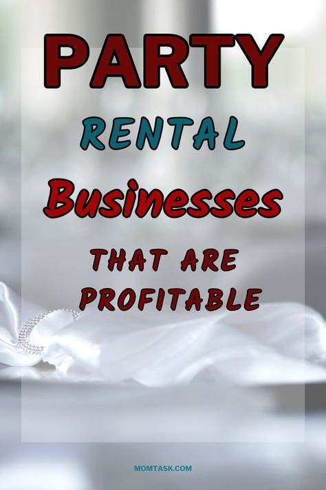 Discover the best party rental businesses that are profitable. #party #businessideasforwomen #startabusiness #startups #workfromhomejobs #entrepreneur Party Rental Business Ideas, Rental Business Ideas, Party Rental Business, Party Rentals Business, Business Step By Step, Business Ideas For Beginners, Rental Business, Make Passive Income, Best Party