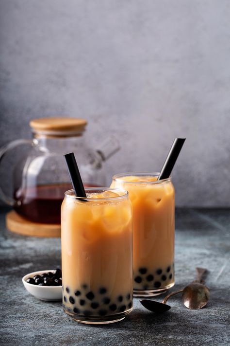 Boba Tea Photography, Boba Drinks Aesthetic, Boba Photography, Cook Tapioca Pearls, Boba Tea At Home, Boba Smoothie, Boba Aesthetic, Boba Tea Recipe, Tea At Home