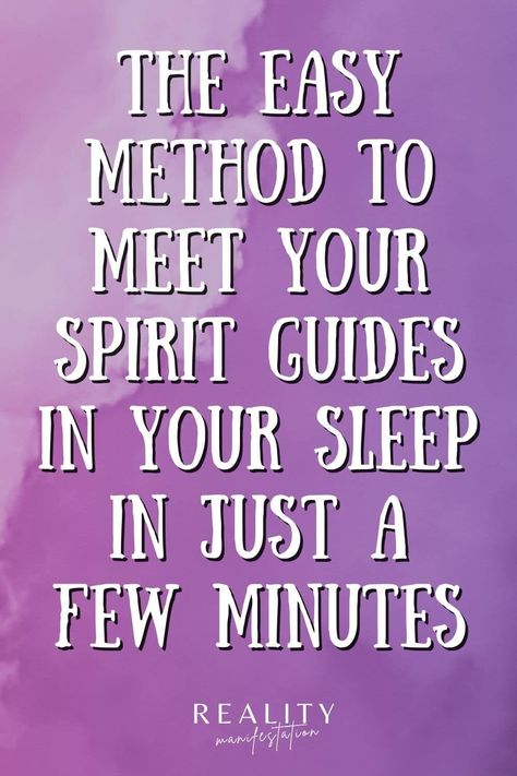 The fast and easy method to meet your spirit guides in just 5 steps that will open you up to clear communication with your guides in your dreams. #SpiritGuides #SpiritualGuidance Connecting To Spirit Guides, How To Meet Your Spirit Guide, Spirit Guide Signs, Spirit Guides Meditation, Spirit Guide Messages, Banishing Spell, Spiritual Medium, Energy Consciousness, Spiritual Ascension