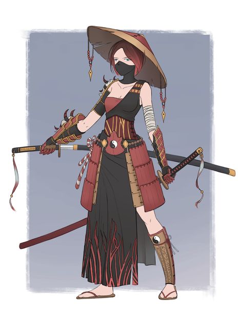 ArtStation - Character Design_01 Samurai girl Concept Artist Portfolio, Samurai Concept, Samurai Clothing, Samurai Girl, Female Samurai, Character Design Girl, Concept Art Character, Artist Portfolio, Female Character Design