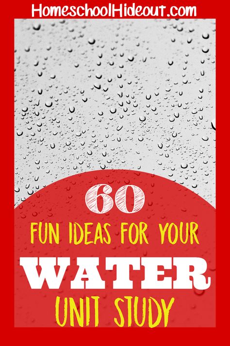 Looking for fun ideas to enjoy with your water unit study? We've got ya covered! #waterunitstudy #tgatb #thegoodandthebeautifulwater #h20 #homeschool #educationalactivities Water Theme Preschool, Water Lessons, Water Unit, Water Experiments, Unit Studies Homeschool, Social Studies Notebook, American History Lessons, Preschool Units, Exam Study Tips