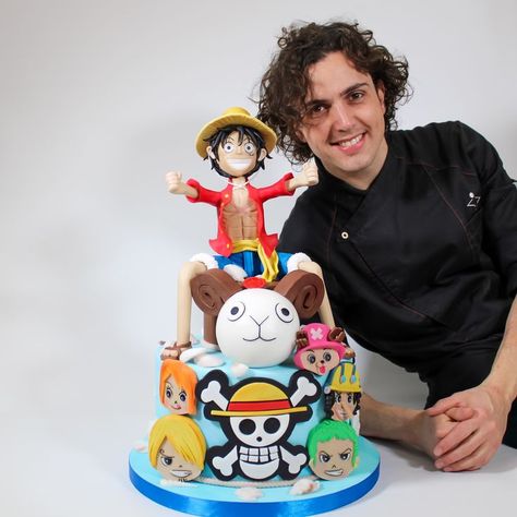 One Piece Cake, One Piece Birthdays, Going Merry, Sanji Nami, Anime Cake, Luffy Zoro, Crazy Hats, One Piece Nami, Baptism Cake