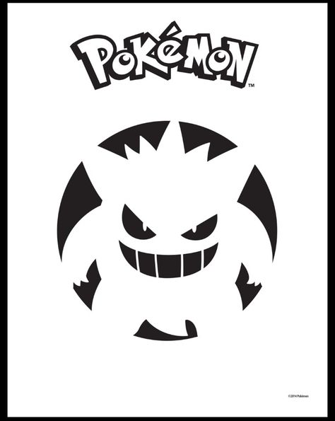 Pokemon Pumpkin Carving, Gengar Pumpkin, Pokemon Pumpkin Stencils, Pumpkin Stencils Free Printable, Pokemon Pumpkin, Pumpkin Carving Template, Pumpkin Stencils Free, Halloween Pumpkin Crafts, Lantern Template